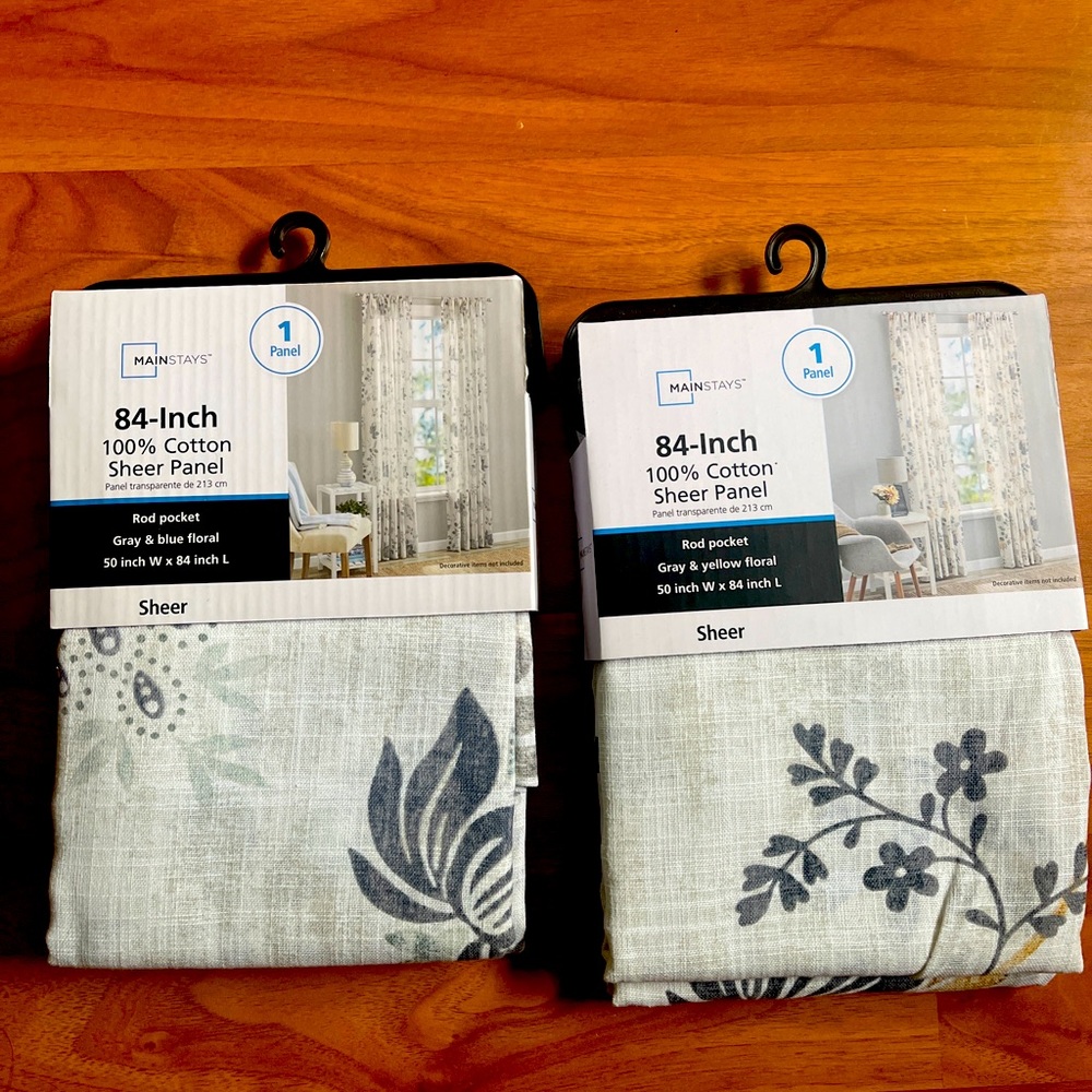 Sheer curtains artistic